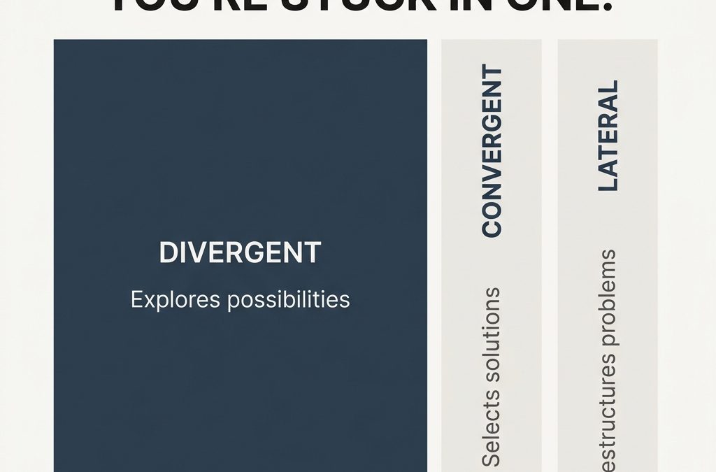 The Three Problem-Solving Modes Most Creatives Never Learn to Switch Between